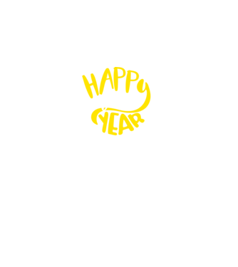 Happy new 2019 model negru pe tricou