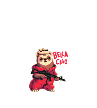 bella ciao rebel model negru pe tricou