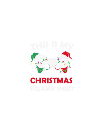This is my christmas pajama model negru pe tricou