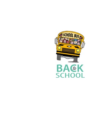 Back to school bus model galben neon pe tricou