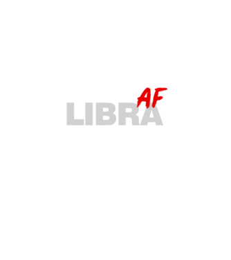 LIBRA as fuck model negru pe tricou