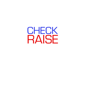 Check Raise model negru pe tricou