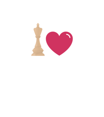 Love chess model turcoaz pe tricou