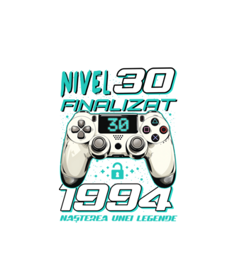 Nivel finalizat 30 1995 model alb pe tricou