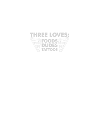 Three loves model negru pe tricou