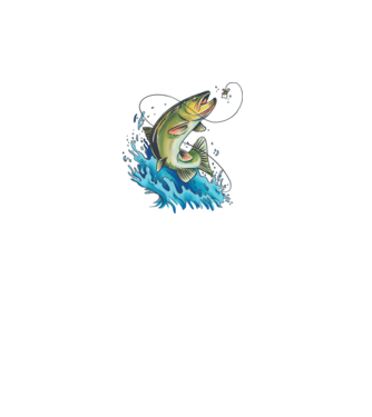 Fish model alb pe tricou