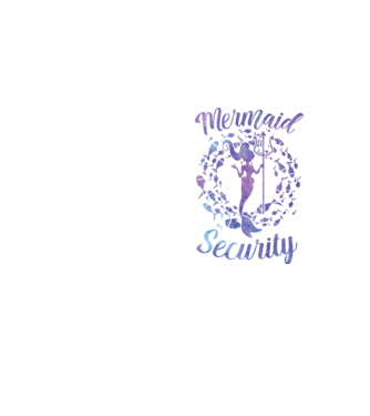 Mermaid Security girls aquarell model galben neon pe tricou