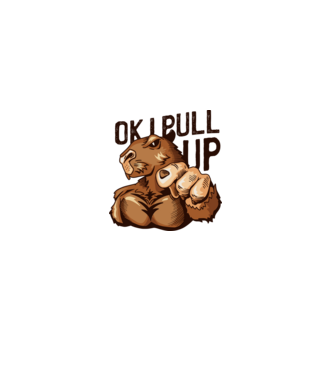 Muscular Capybara - capibară model alb pe tricou