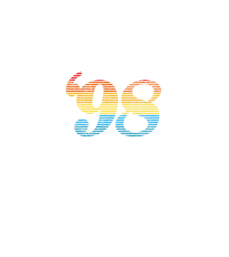 Retro Birthday 1998 model negru pe tricou