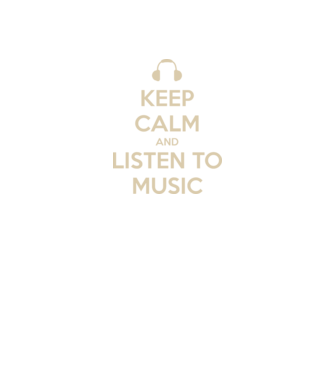 keep calm and listen to music model negru pe tricou