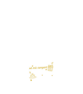 Nu am avut niciodată 25 de ani model alb pe tricou