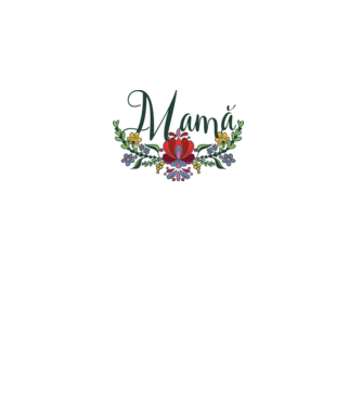 Mamă model alb pe tricou