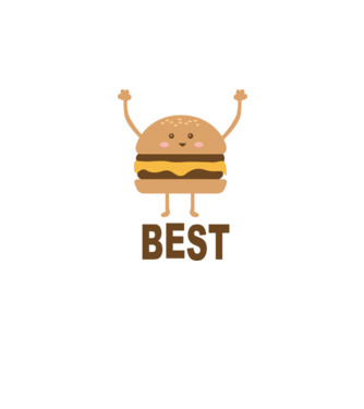 Best hamburger model alb pe tricou