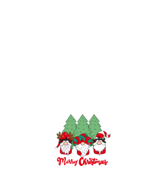 Merry christmas gnomes model alb pe tricou