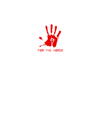 For The Horde Hand model negru pe tricou