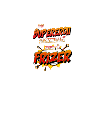toți supereroii se deghizează, eu sunt un frizer/coafor model alb pe tricou