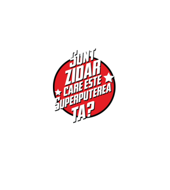sunt zidar, care este superputerea ta? model mov pe tricou