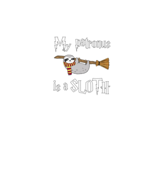 my patronus is a sloth model turcoaz pe tricou