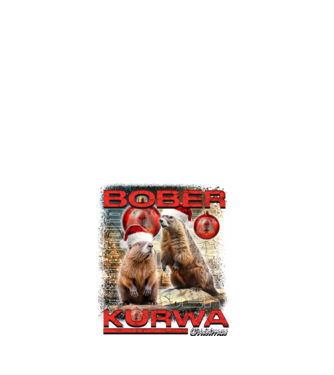 Bober kurwa christmas universe model alb pe tricou
