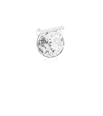 Zodiac bărbat CAPRICORN retro model negru pe tricou