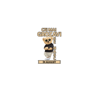Teddy cel cool August model albastru jeanși pe tricou