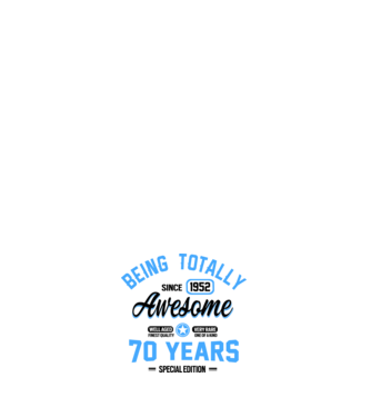 70 years of being totally awesome model negru pe tricou