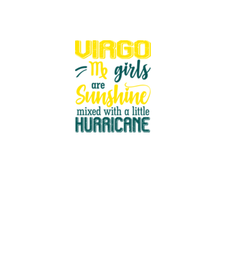 Sunshine with Hurricane VIRGO model negru pe tricou