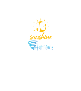 August Girls are Sunshine mixed with a little Hurricane model negru pe tricou