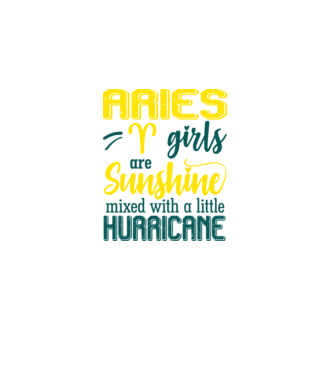 Sunshine with Hurricane ARIES model negru pe tricou