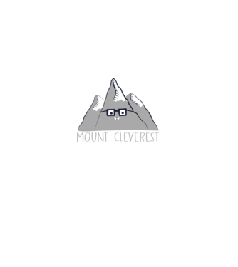 Mount cleverest model negru pe tricou