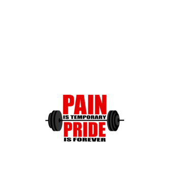Pain is temporary model nisipiu pe tricou