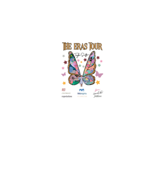 Taylor Swift eras fairy model alb pe tricou