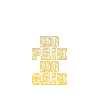No Pain No Gain model negru pe tricou