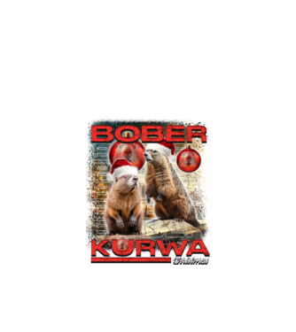 Bober kurwa christmas universe model negru pe tricou