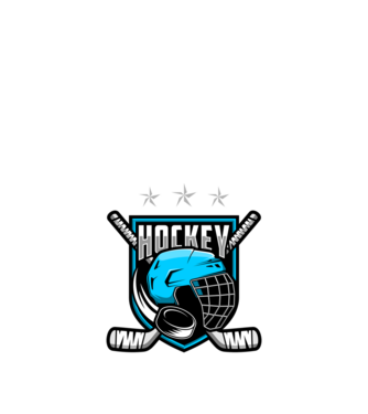 Hockey model negru pe tricou