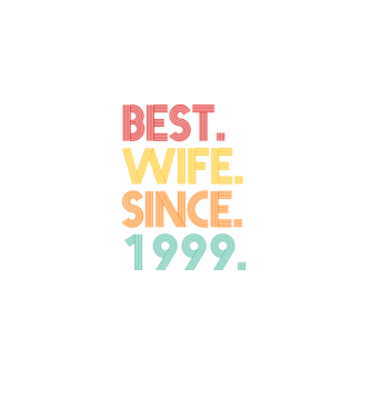 best wife since 1999 retro model negru pe tricou