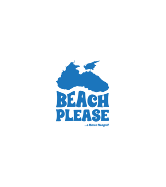 Beach please, e Marea Neagră! model alb pe tricou