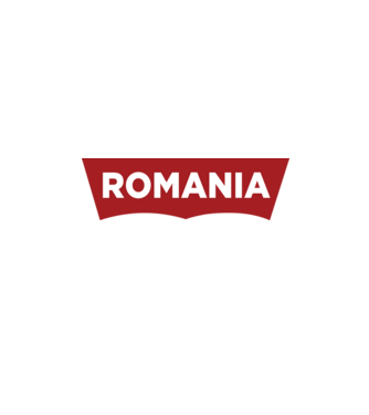 România levis model alb pe tricou