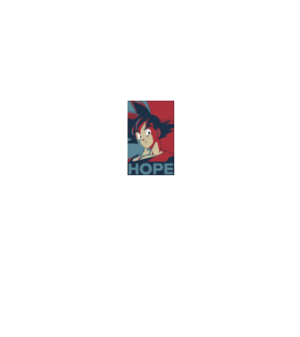 goku hope dragonball model negru pe tricou
