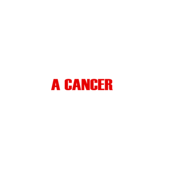Piss of a CANCER model negru pe tricou