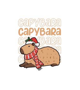 Xmas Cappy model alb pe tricou