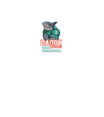 Daddy Shark do do do do model alb pe tricou