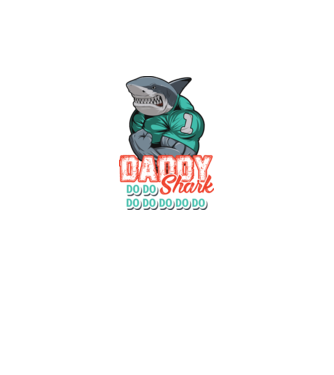 Daddy Shark do do do do model alb pe tricou