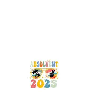 Absolvent 2025 model negru pe tricou