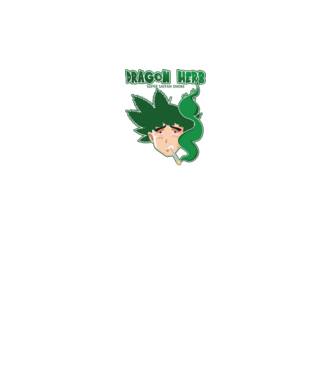 dragon herb smoke model negru pe tricou