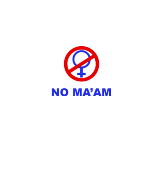 No maam eleje model alb pe tricou