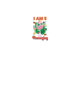 FLAMAZING Birthday 5 Years old model alb pe tricou