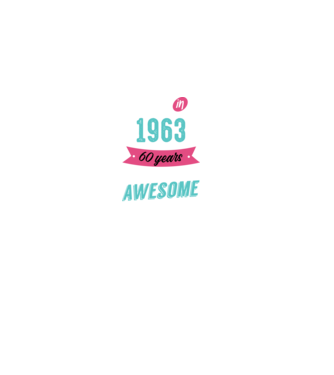 MADE IN 1963 model negru pe tricou