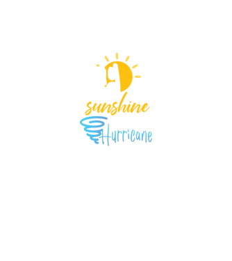 May Girls are Sunshine mixed with a little Hurricane model negru pe tricou