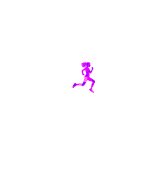 I run like a girl model gri pe tricou